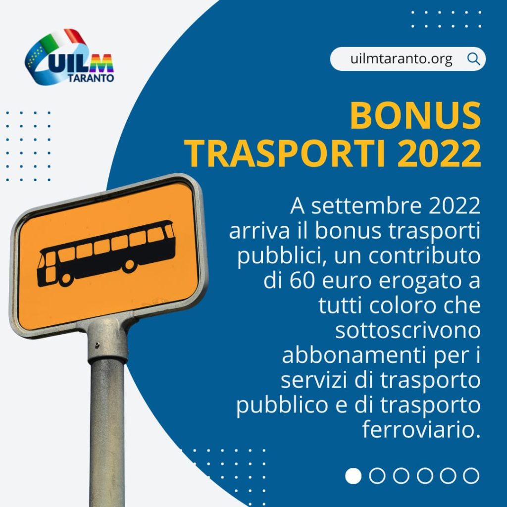 bonus trasporti 2022